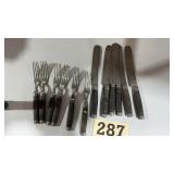 Vintage Civil War era silverware