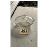 Clear Pyrex Casserole dish with lid