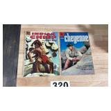 Old western comics one from 1957 the other from