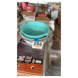 Metal wash pans and baskets and some kind of