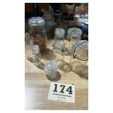 Jars and bottles lot
