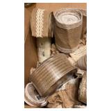 Assorted burlap ribbon