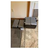Two collapsible Styrofoam insulated carriers