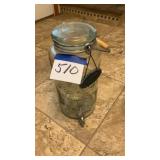 2 1/2 gallon glass drink dispenser