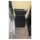 Leather ottoman