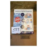 Medicine cabinet organizer