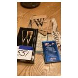 Wedding letters and placemats and Steins