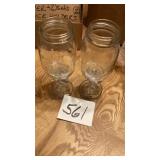 Mason jar candleholders