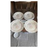 Pfaltzgraf Rose Pattern. Happy birthday plates.