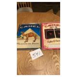 Two camel signs in plastic holders