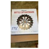 Magnetic bottle, cap dartboard