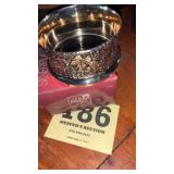 Silver plate, wine, coaster