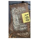 Tin plaque on wood