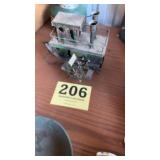 Metal paddle boat replica