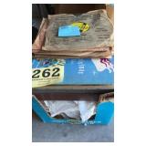 Box full of vinyl records