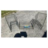 3 metal crates