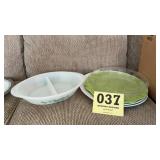 Casserole dish, pie plate baking dish, serving