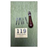 Vintage Wood working Tool with replaceable tips