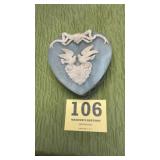 Vintage Incolay Stone Wedding Trinket box