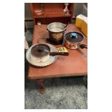 Little Mimi fryer, pots, and pie plate