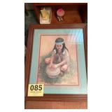 Indian child painting