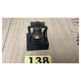 Vintage cast metal bank of the liberty Bell from