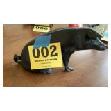 Pig cast iron bank