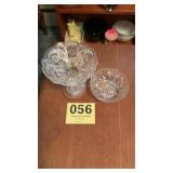 Pedestal candy dish and bowl candy dish
