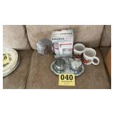 Kerrigan brewer care kit, Las Vegas mugs,