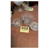 3 sugar glass containers