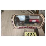 Advertising horse and wagon coin bank for true