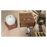 Three vintage coin banks