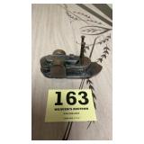 Vintage brass like paddle wheel boat bank does