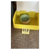 Plastic container with several bowls