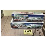 1990 and 1991 advertising toy Hess trucks in
