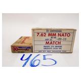 HORNADY MATCH 223 REM 75GR BTHP 1 BOXES(20 RNDS)
