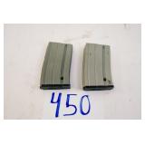2X BUSHMASTER STEEL AR MAGS