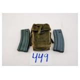 2X STEEL AR MAGS AND MAG POUCH