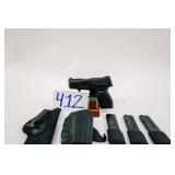 TAURUS 709 SLIM WITH 2 HOLSTERS AND 4 MAGS