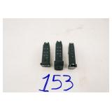 GLOCK 9MM MAGAZINES 3X