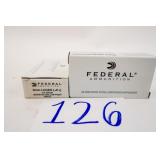 FEDERAL 9MM LUGER (+P+) 115GR JHP 2 BOXES(100