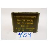 30 CARBINE 600 RND IN 10RND CLIPS AND BANDOLIERS
