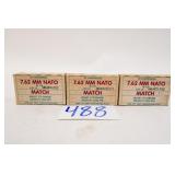 LAKE CITY 7.62X51 MATCH 173GR 3 BOXES (60 RNDS)