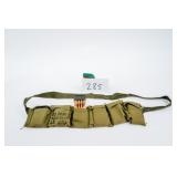BANDOLEER WITH LOADED EN BLOC M1 GARAND CLIPS