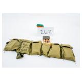 BANDOLEER WITH LOADED EN BLOC M1 GARAND CLIPS