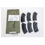 6 AK-47 20 RND MAGS AND AMMO CAN