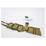 BANDOLEER WITH LOADED EN BLOC M1 GARAND CLIPS