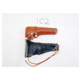 2X LEATHER REVOLVER HOLSTERS
