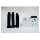 3 GLOCK 9MM DOUBLE STACK MAGAZINES
