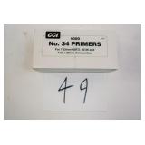 CCI NO. 34 PRIMERS FOR 7.62MM NATO, 30-06 AND